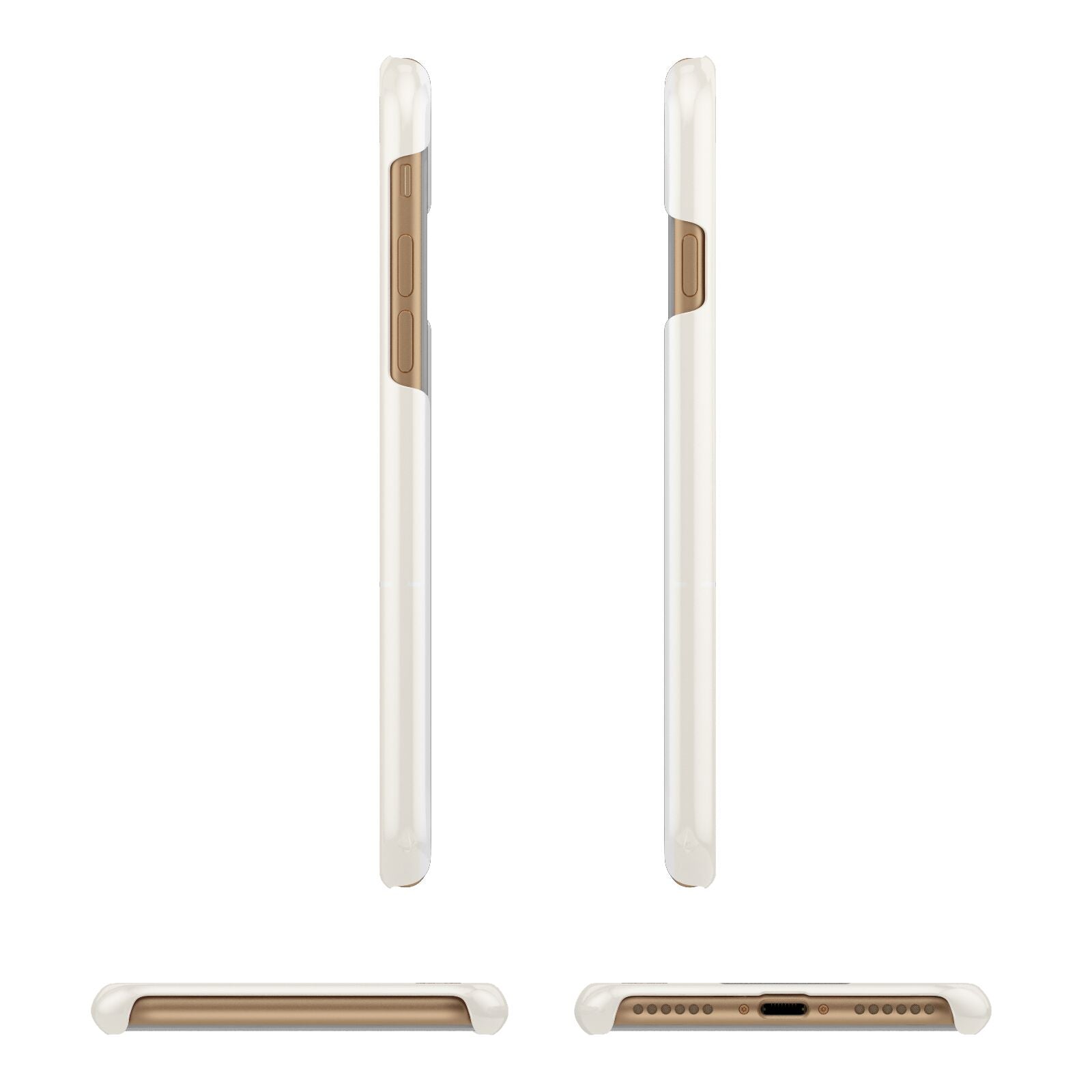 Garment Label Apple iPhone 7 8 3D Wrap Snap Case Angled Images