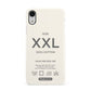 Garment Label Apple iPhone XR White 3D Snap Case