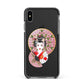 Geisha Girl Apple iPhone Xs Max Impact Case Black Edge on Black Phone