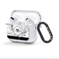 Geometric Marble Initials Personalised AirPods Clear Case 3rd Gen Side Image