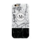 Geometric Marble Initials Personalised Apple iPhone 6 3D Tough Case