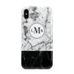 Geometric Marble Initials Personalised Apple iPhone Xs Max 3D Tough Case