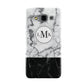 Geometric Marble Initials Personalised Samsung Galaxy A3 Case