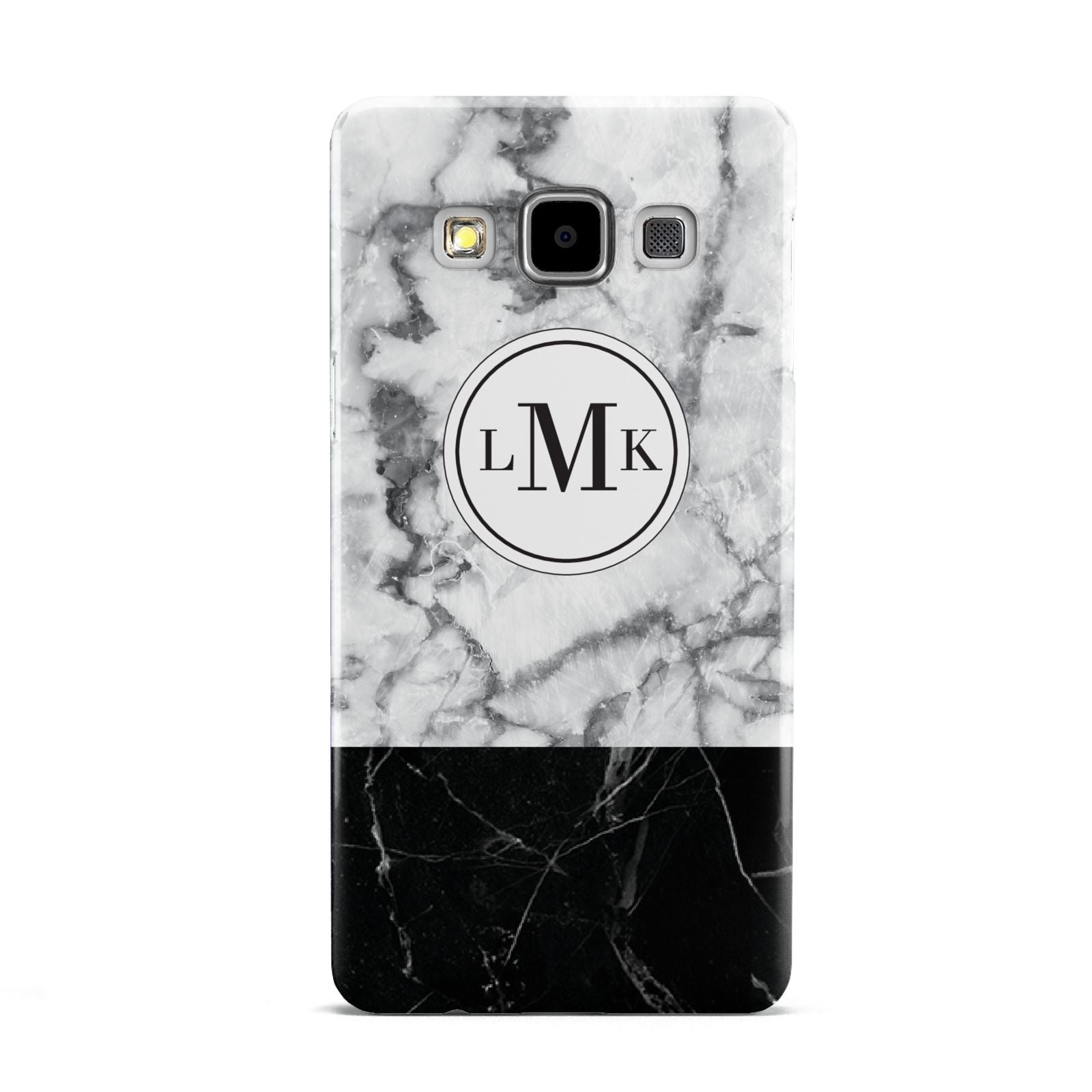 Geometric Marble Initials Personalised Samsung Galaxy A5 Case