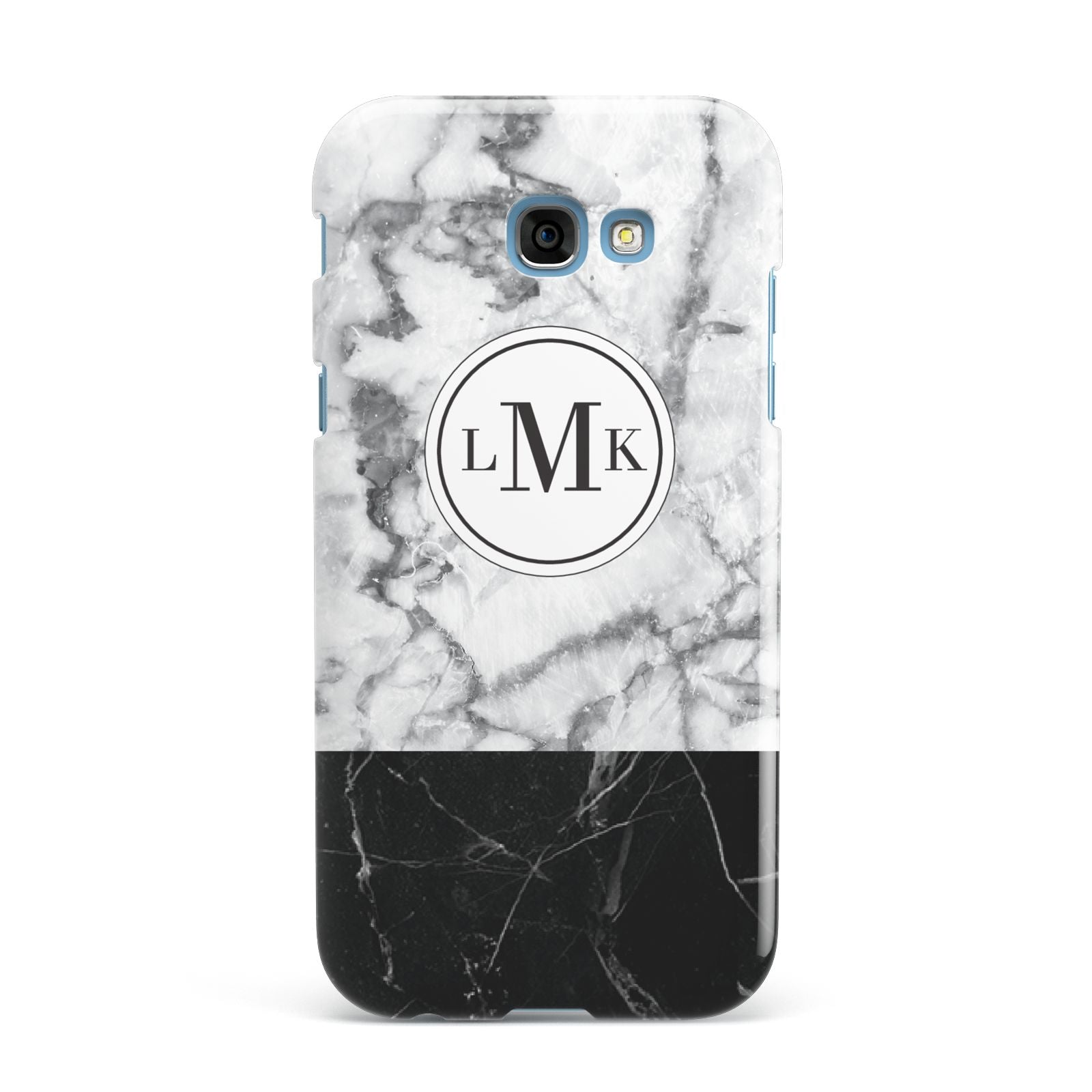 Geometric Marble Initials Personalised Samsung Galaxy A7 2017 Case