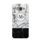 Geometric Marble Initials Personalised Samsung Galaxy A8 Case