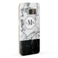 Geometric Marble Initials Personalised Samsung Galaxy Case Fourty Five Degrees