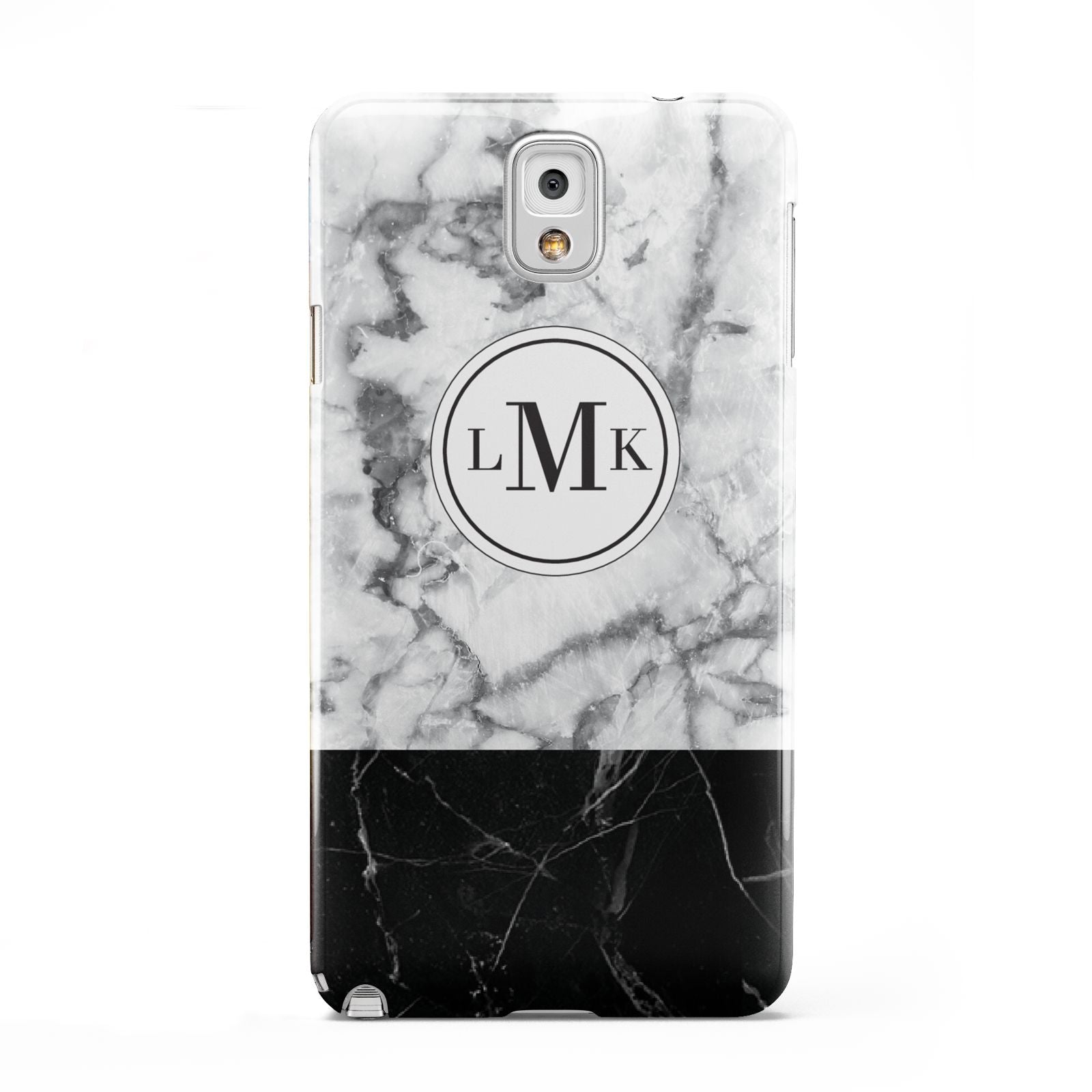 Geometric Marble Initials Personalised Samsung Galaxy Note 3 Case