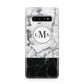 Geometric Marble Initials Personalised Samsung Galaxy S10 Plus Case