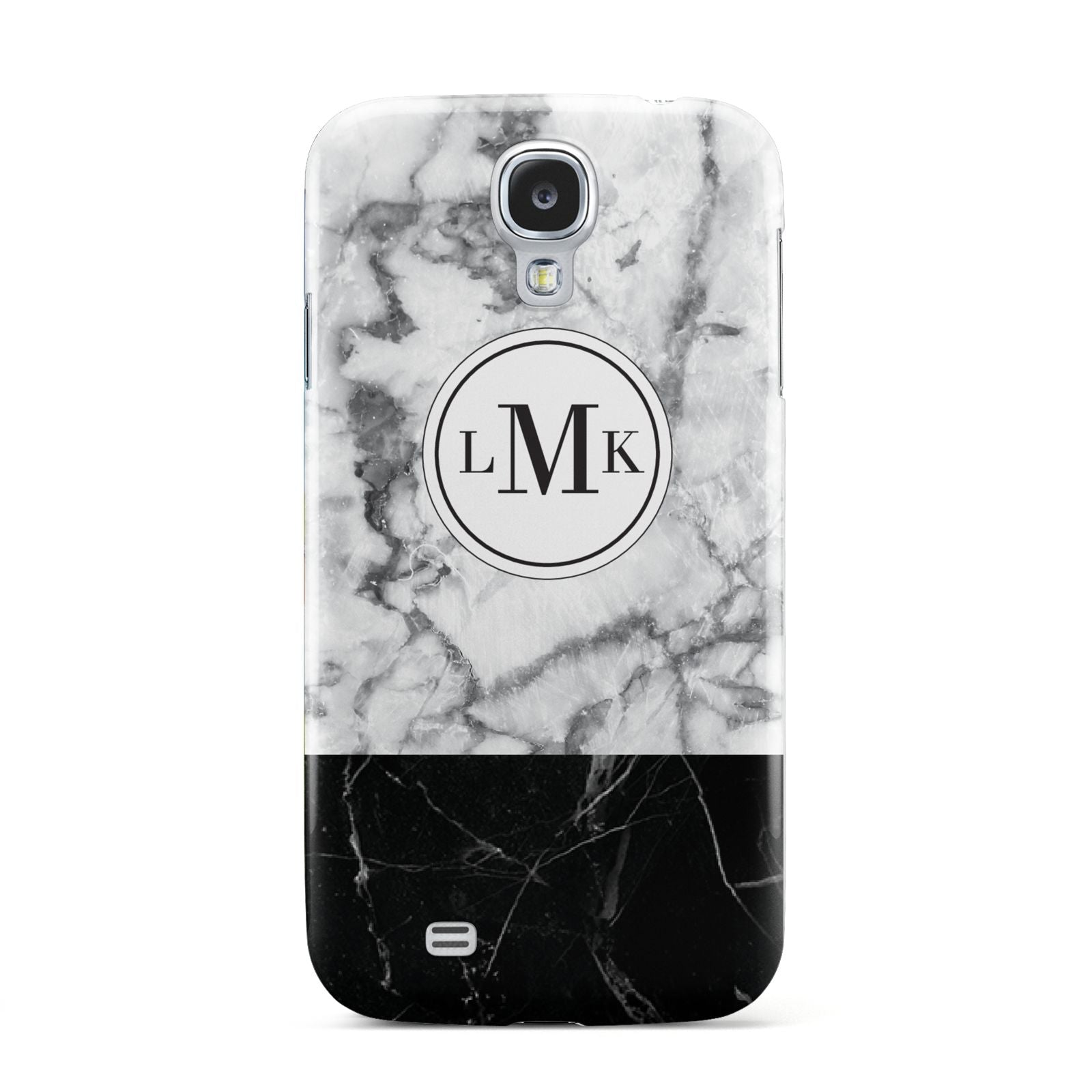 Geometric Marble Initials Personalised Samsung Galaxy S4 Case