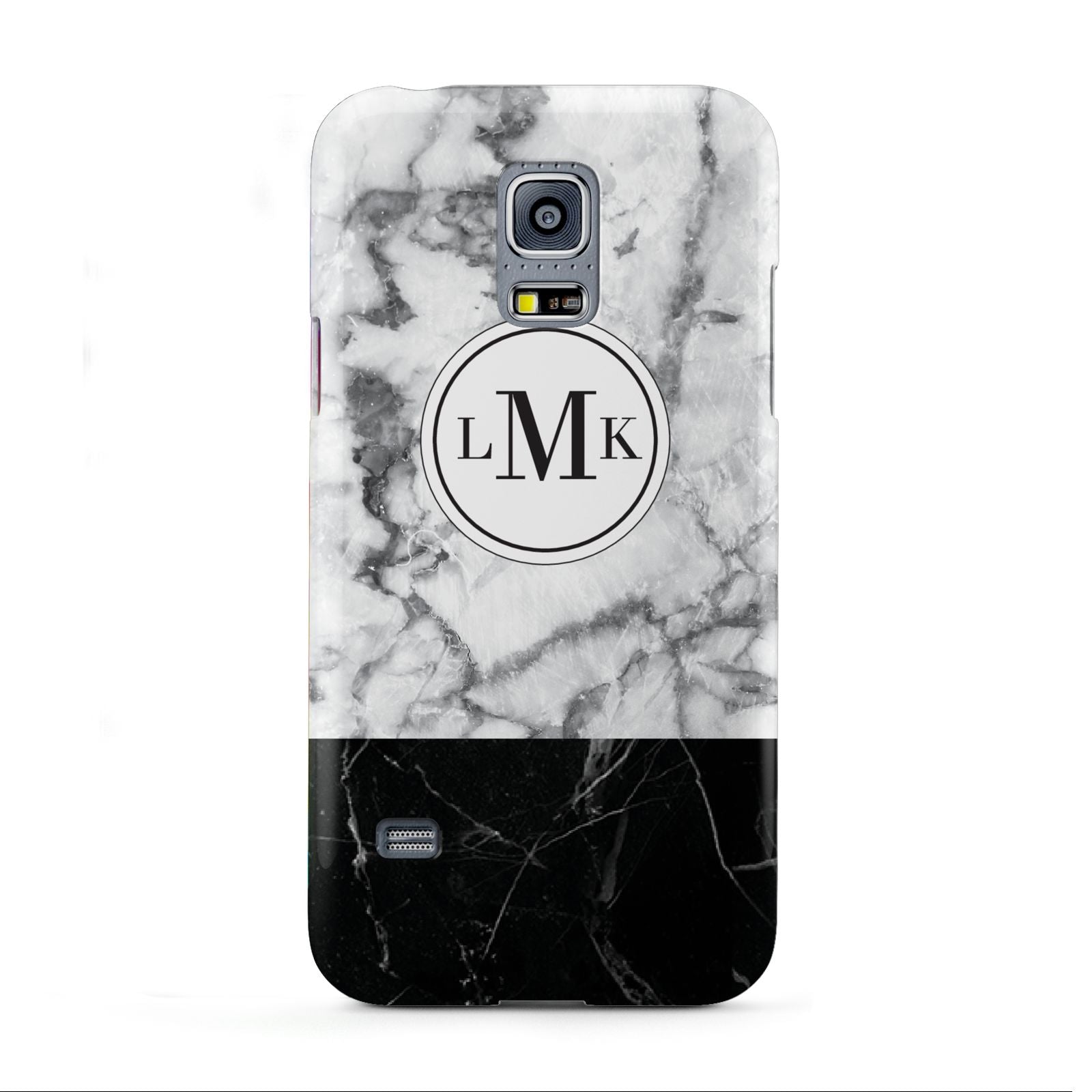 Geometric Marble Initials Personalised Samsung Galaxy S5 Mini Case