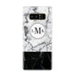 Geometric Marble Initials Personalised Samsung Galaxy S8 Case
