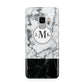 Geometric Marble Initials Personalised Samsung Galaxy S9 Case