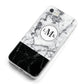 Geometric Marble Initials Personalised iPhone 8 Bumper Case on Silver iPhone Alternative Image