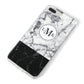 Geometric Marble Initials Personalised iPhone 8 Plus Bumper Case on Silver iPhone Alternative Image