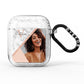 Geometric Marble Photo Upload AirPods Glitter Case