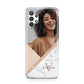Geometric Marble Photo Upload Samsung A32 5G Case