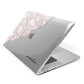 Geometric Pink Marble with Name Apple MacBook Case Side View