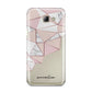 Geometric Pink Marble with Name Samsung Galaxy A8 2016 Case