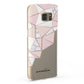 Geometric Pink Marble with Name Samsung Galaxy Case Fourty Five Degrees