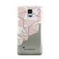 Geometric Pink Marble with Name Samsung Galaxy Note 4 Case