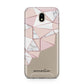 Geometric Pink Marble with Name Samsung J5 2017 Case