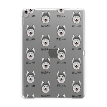 Gerberian Shepsky Icon with Name Apple iPad Silver Case
