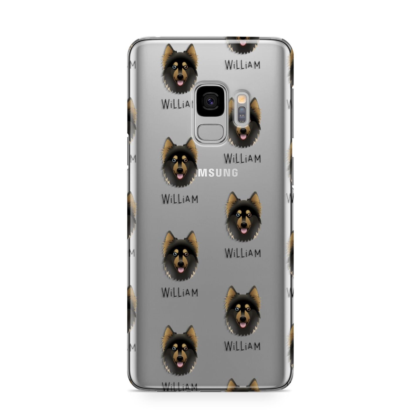 Gerberian Shepsky Icon with Name Samsung Galaxy S9 Case