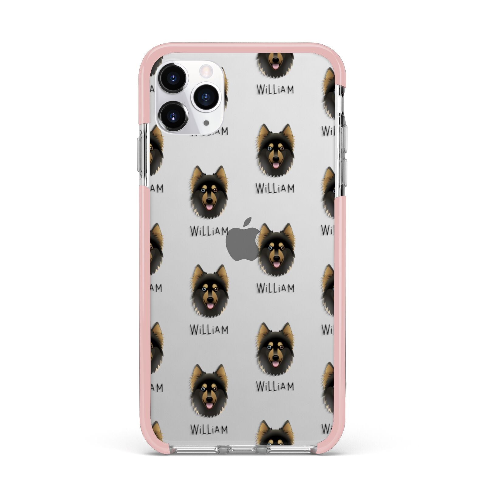 Gerberian Shepsky Icon with Name iPhone 11 Pro Max Impact Pink Edge Case