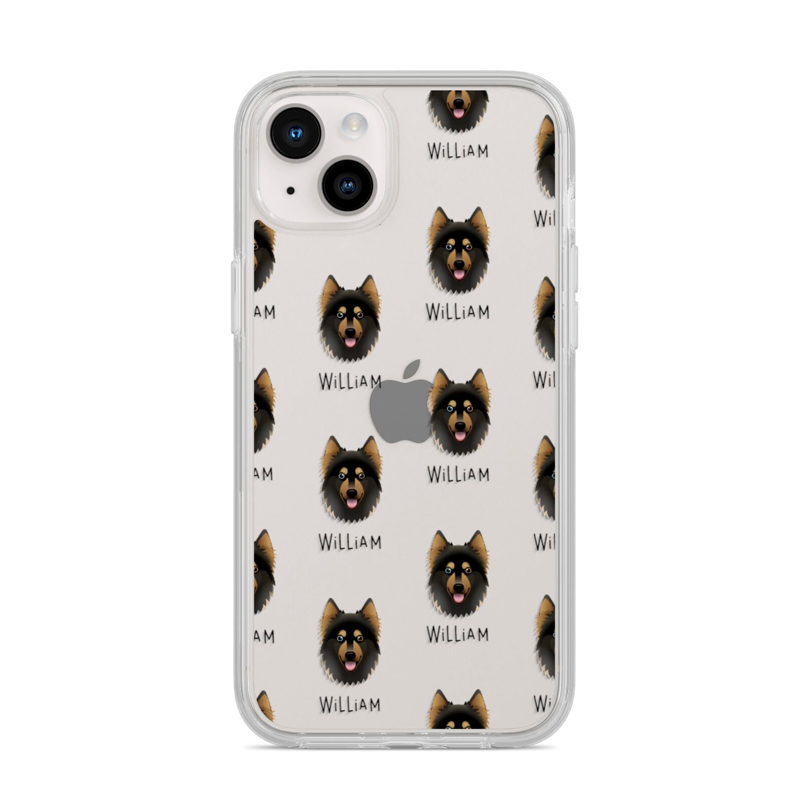 Gerberian Shepsky Icon with Name iPhone 14 Plus Clear Tough Case Starlight