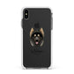 Gerberian Shepsky Personalised Apple iPhone Xs Max Impact Case White Edge on Black Phone