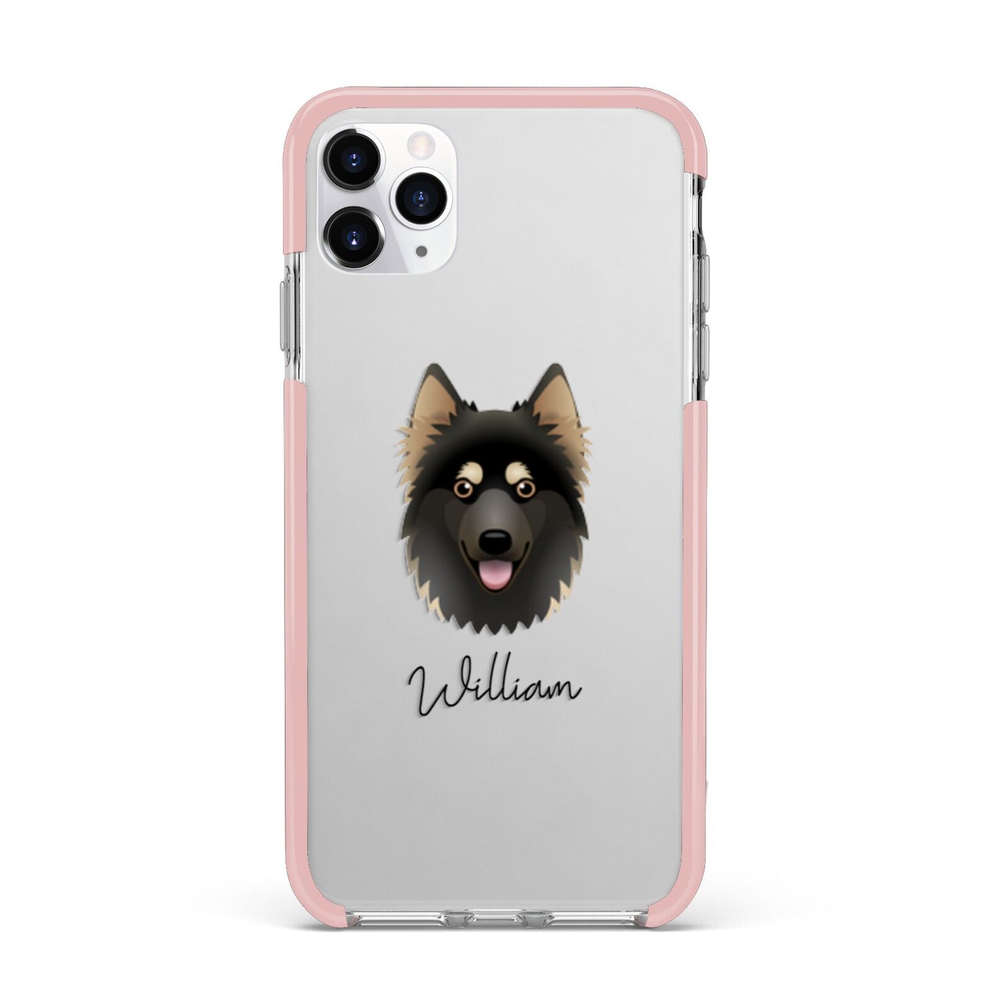 Gerberian Shepsky Personalised iPhone 11 Pro Max Impact Pink Edge Case
