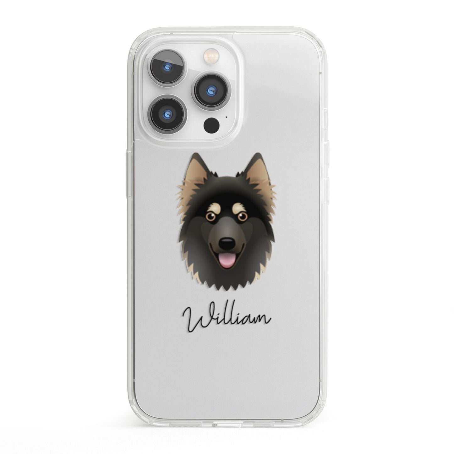 Gerberian Shepsky Personalised iPhone 13 Pro Clear Bumper Case