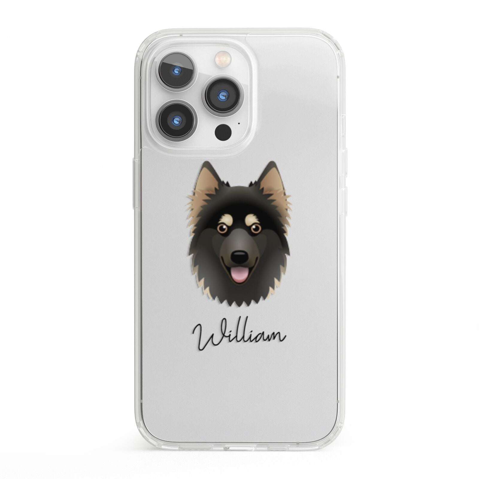 Gerberian Shepsky Personalised iPhone 13 Pro Clear Bumper Case