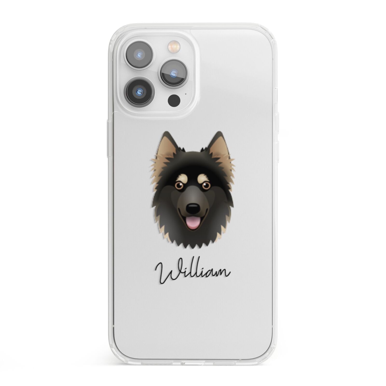 Gerberian Shepsky Personalised iPhone 13 Pro Max Clear Bumper Case