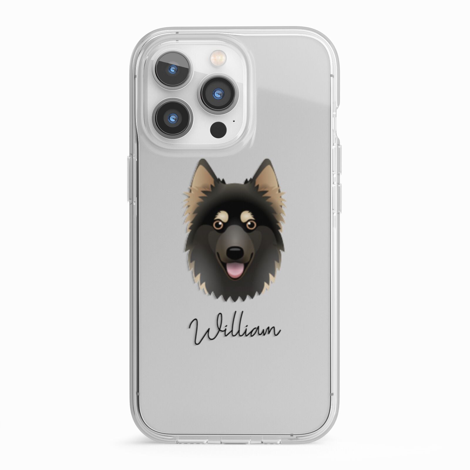 Gerberian Shepsky Personalised iPhone 13 Pro TPU Impact Case with White Edges