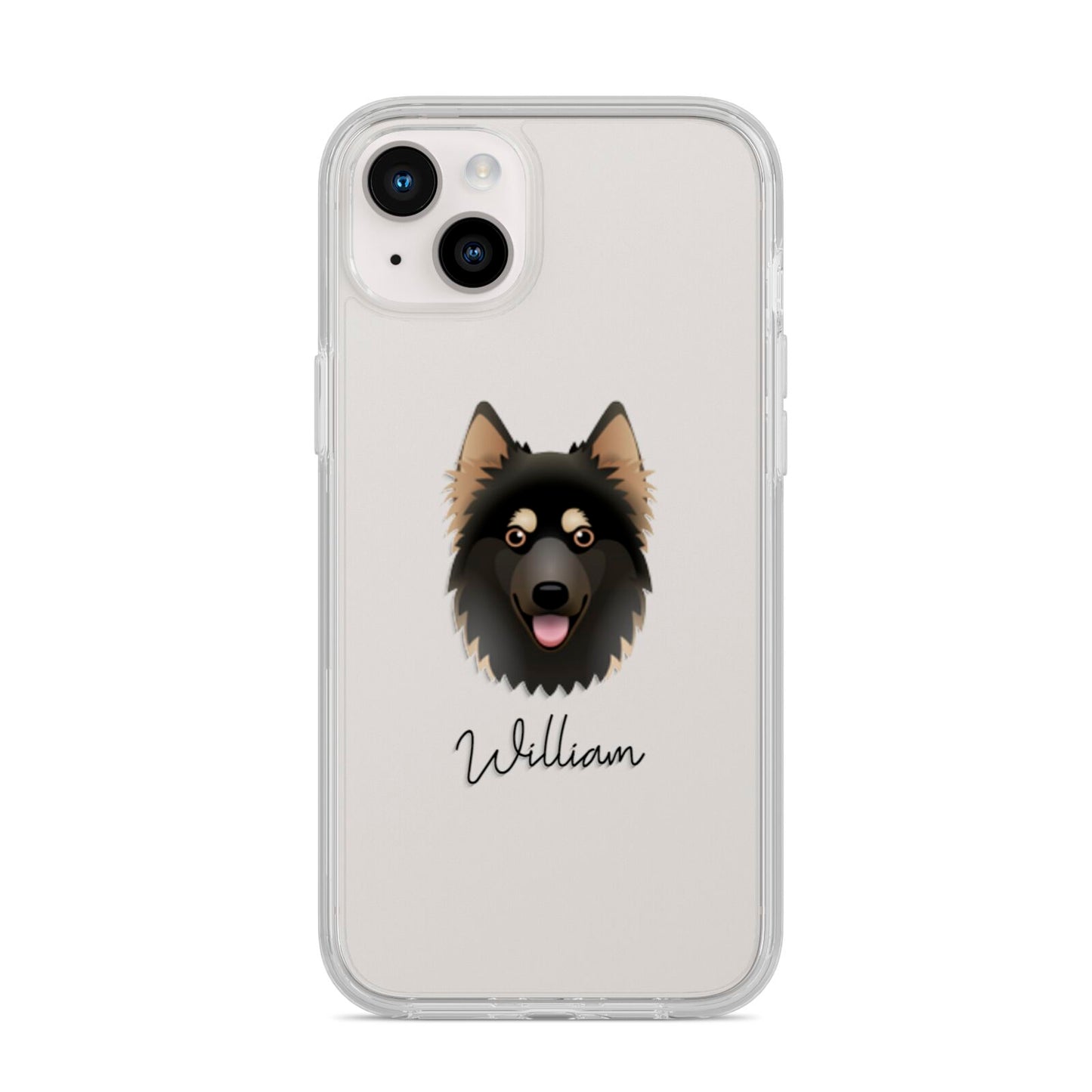 Gerberian Shepsky Personalised iPhone 14 Plus Clear Tough Case Starlight