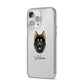 Gerberian Shepsky Personalised iPhone 14 Pro Max Clear Tough Case Silver Angled Image