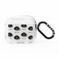 German Longhaired Pointer Icon with Name AirPods Clear Case 3rd Gen