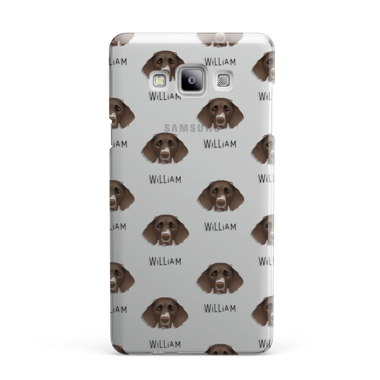 German Longhaired Pointer Icon with Name Samsung Galaxy A7 2015 Case