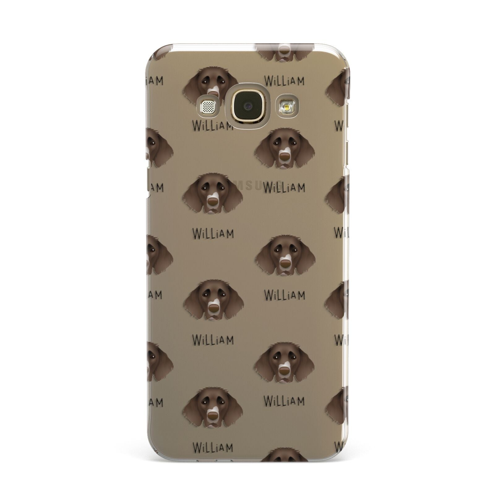 German Longhaired Pointer Icon with Name Samsung Galaxy A8 Case