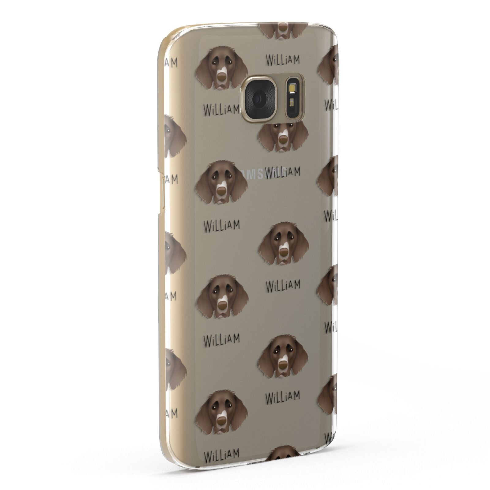 German Longhaired Pointer Icon with Name Samsung Galaxy Case Fourty Five Degrees