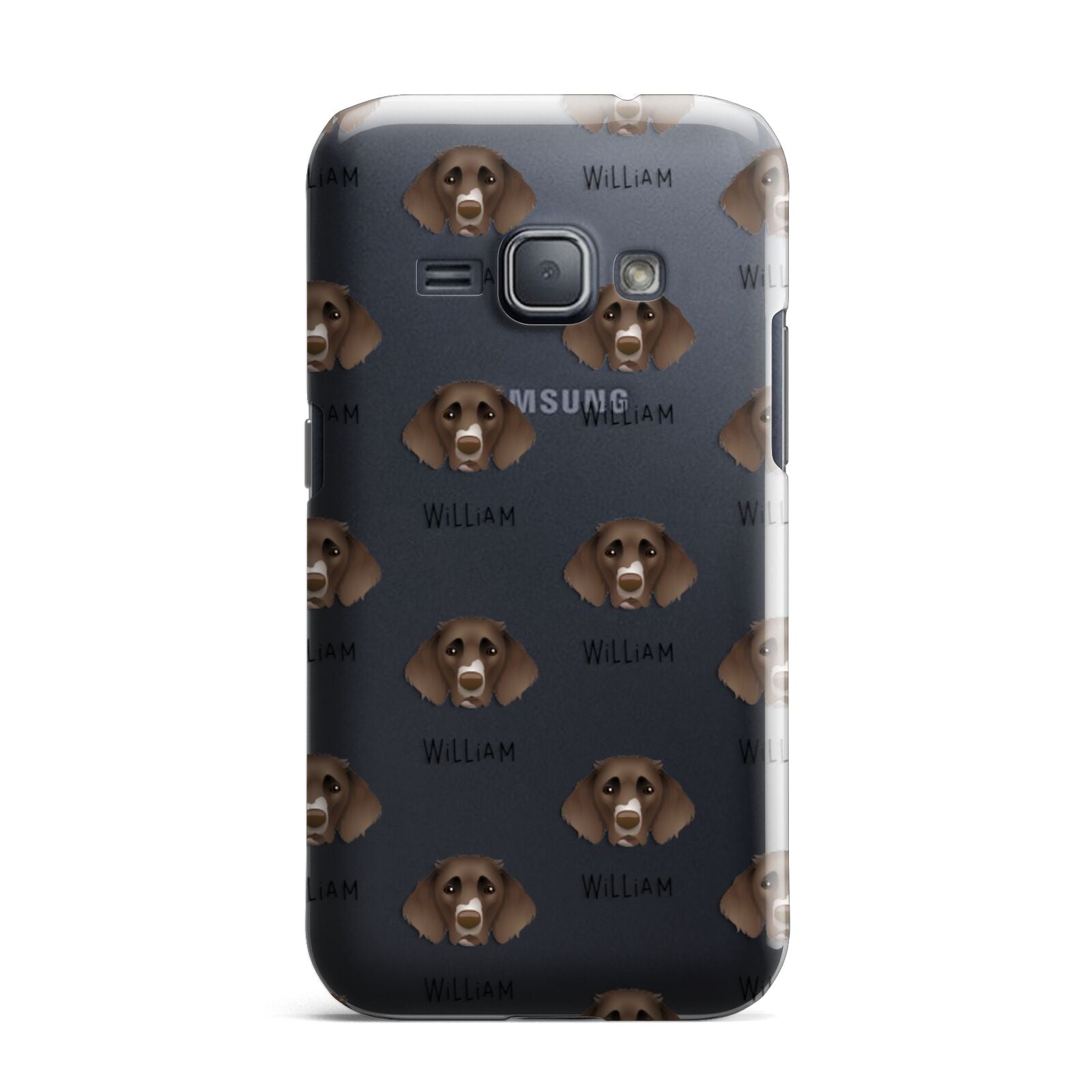 German Longhaired Pointer Icon with Name Samsung Galaxy J1 2016 Case