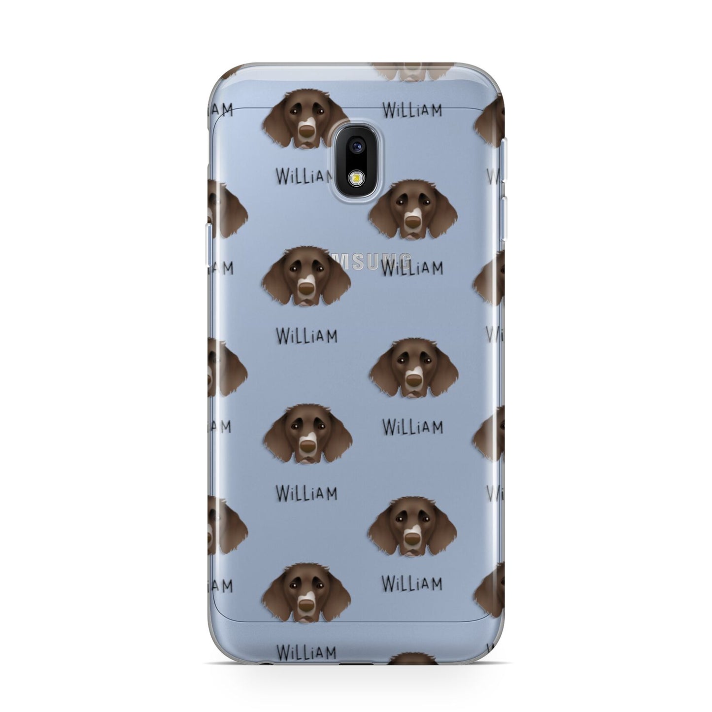 German Longhaired Pointer Icon with Name Samsung Galaxy J3 2017 Case