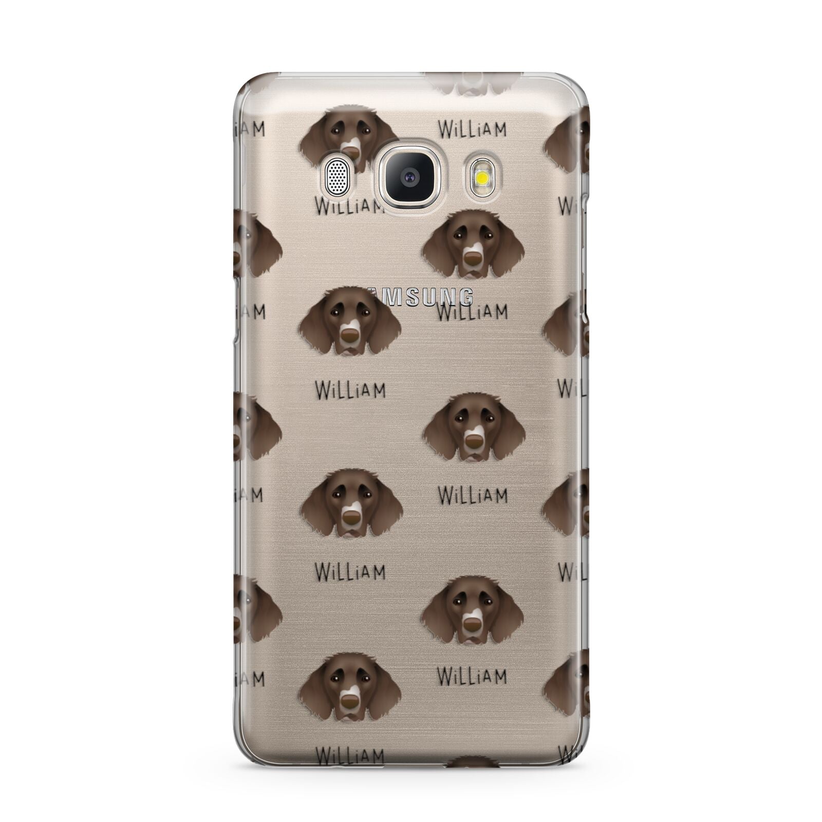 German Longhaired Pointer Icon with Name Samsung Galaxy J5 2016 Case