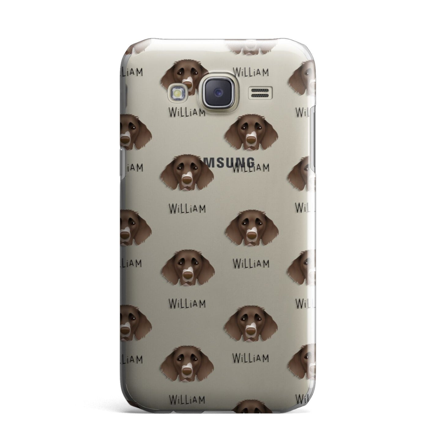 German Longhaired Pointer Icon with Name Samsung Galaxy J7 Case