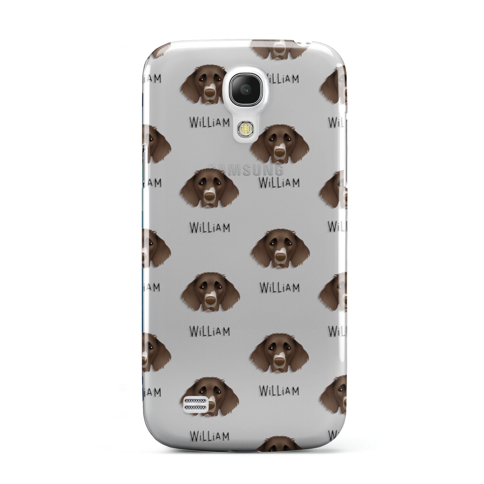 German Longhaired Pointer Icon with Name Samsung Galaxy S4 Mini Case