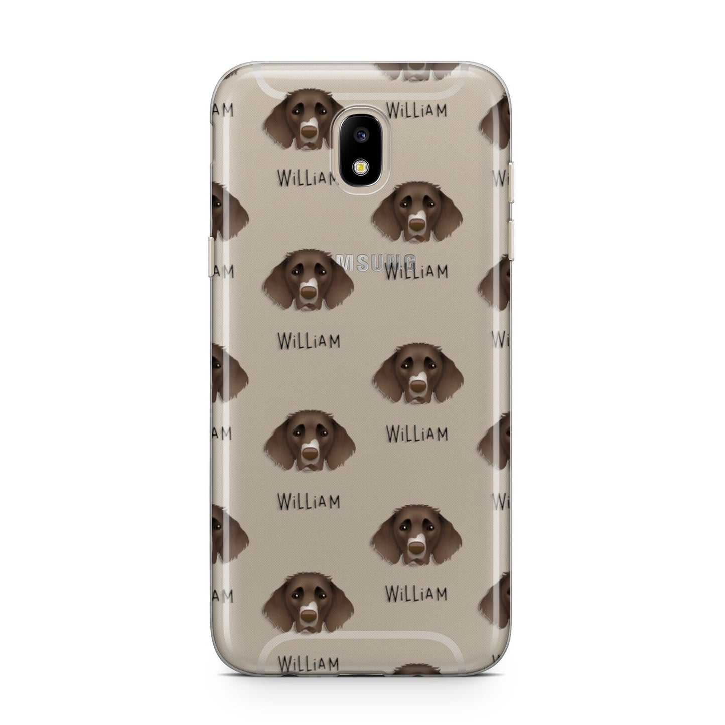 German Longhaired Pointer Icon with Name Samsung J5 2017 Case