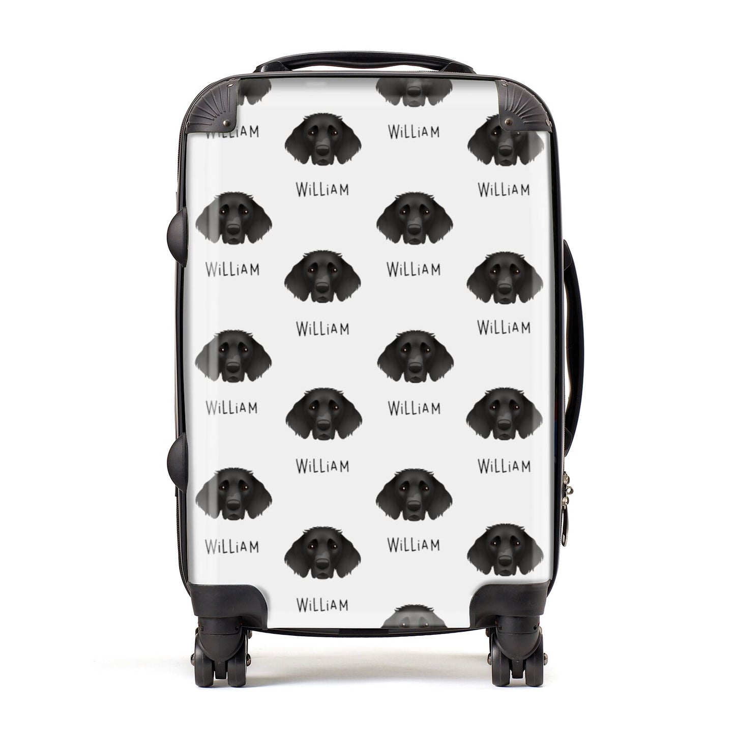 German Longhaired Pointer Icon with Name Suitcase
