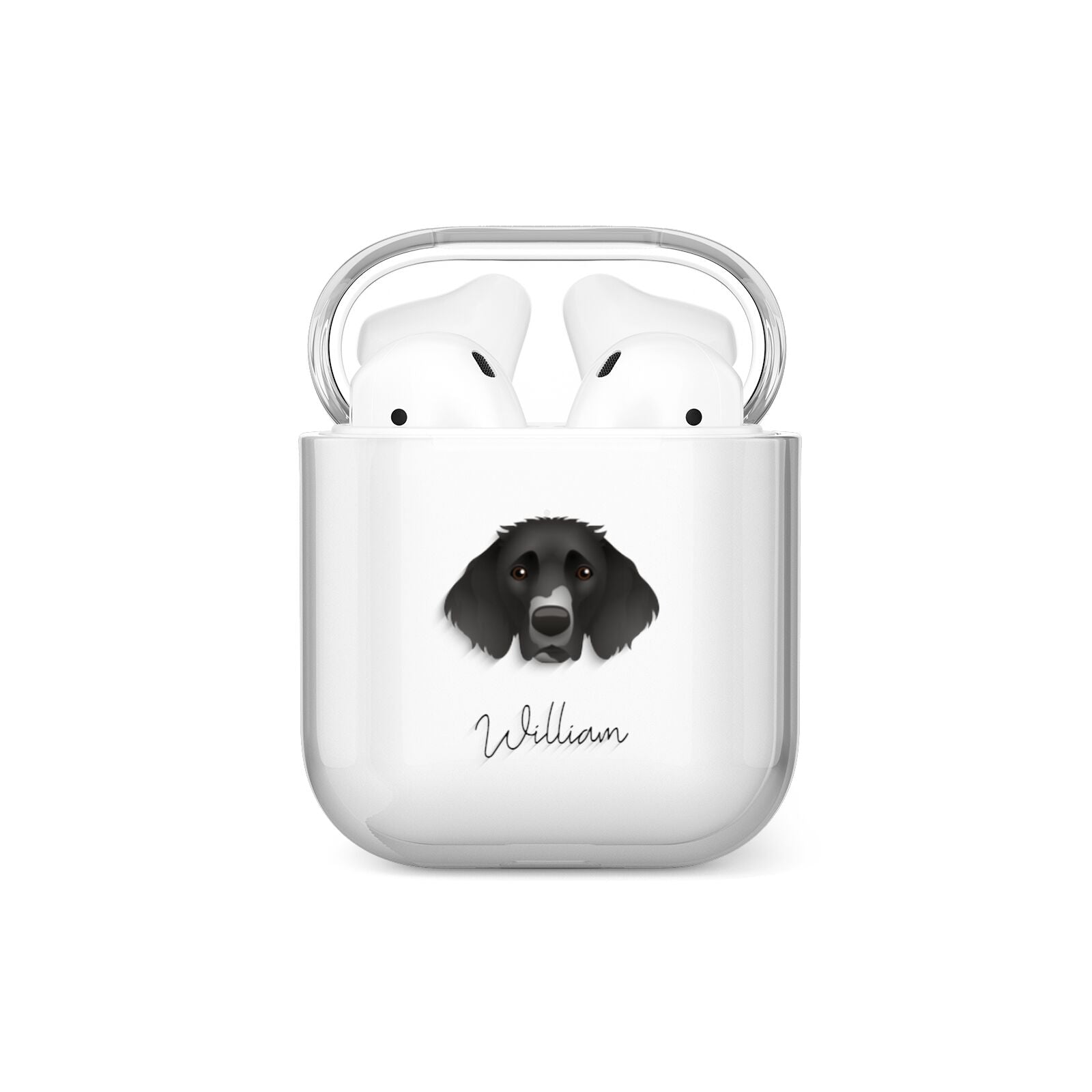 German Longhaired Pointer Personalised AirPods Case